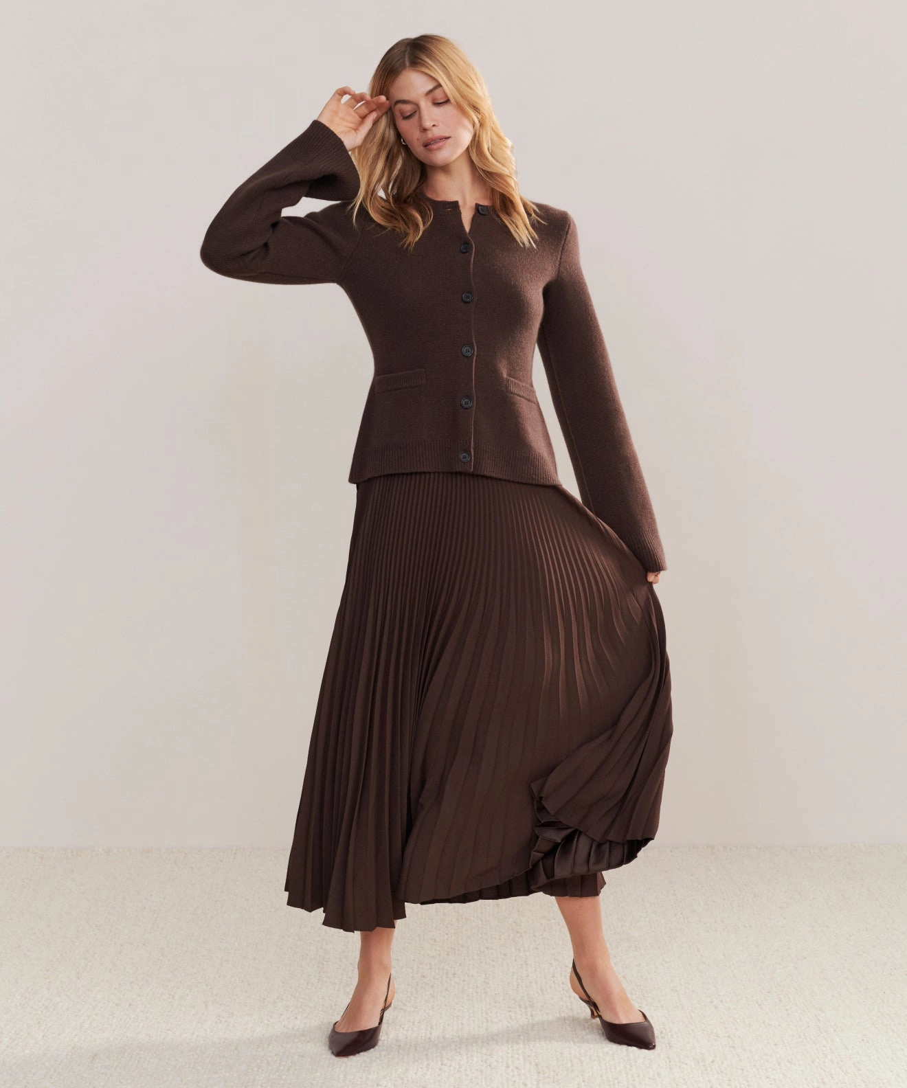 Flex Movement Minimal Design Pleated Skirt