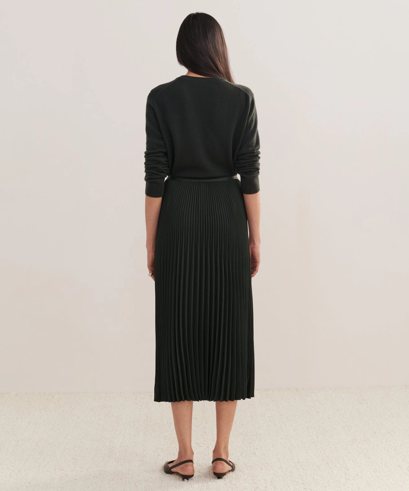 Luxe Look Pleated Skirt