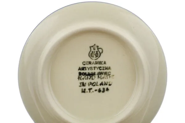 Polish Pottery Mini Plate, Coaster plate Princess In A Red Dress