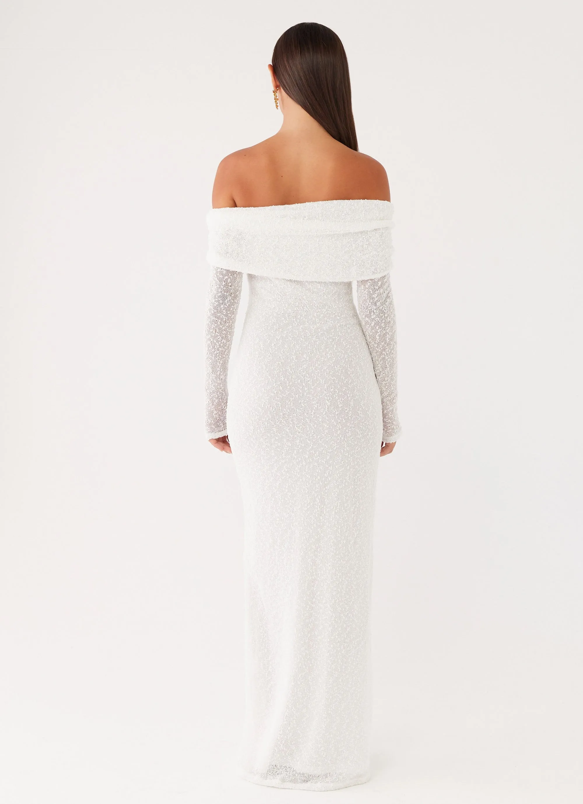 Sharp Design Pollyanna Knit Hardware Maxi Dress - Ivory