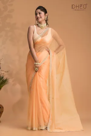 Poppy - Designer Chiffon Silk Saree