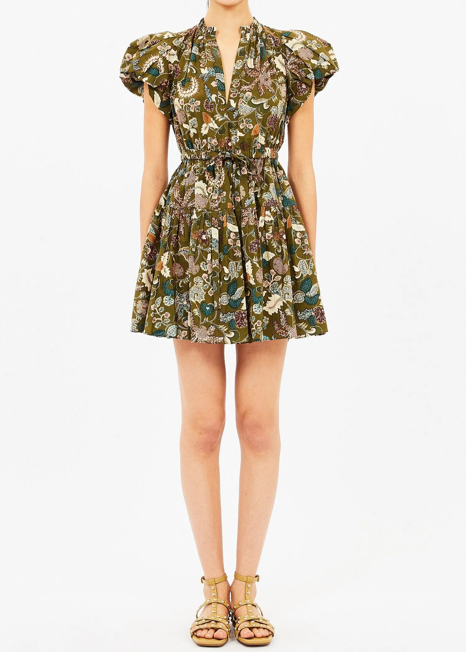 Fashionable Comfort Wear Ulla Johnson Izel Mini Dress Lichen