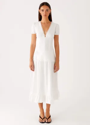 City Layers Kind Light London Midi Dress - White