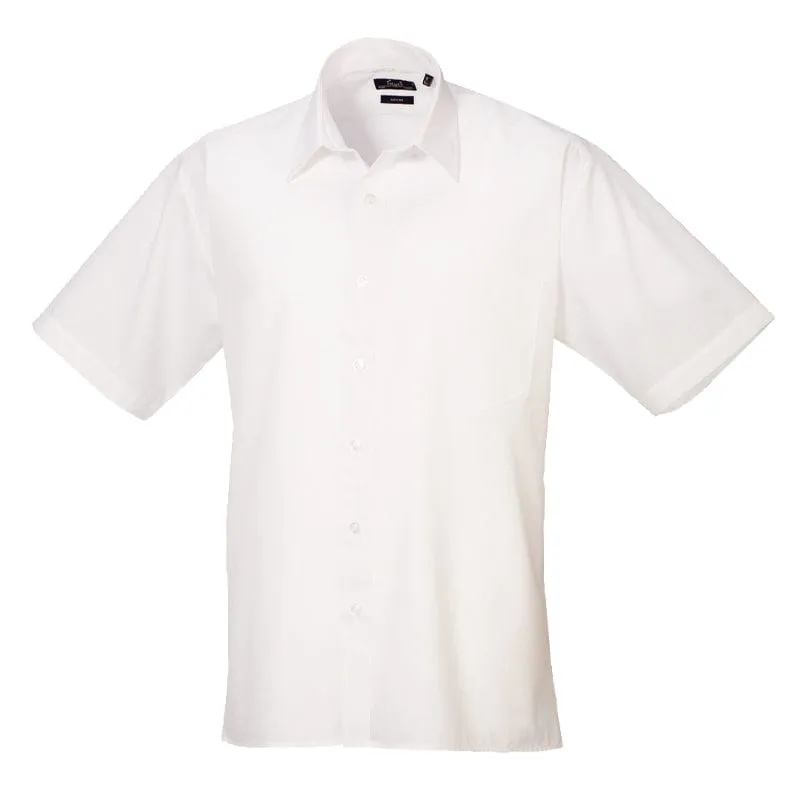 Premier Mens Short Sleeve Poplin Shirt PR202 - Brights