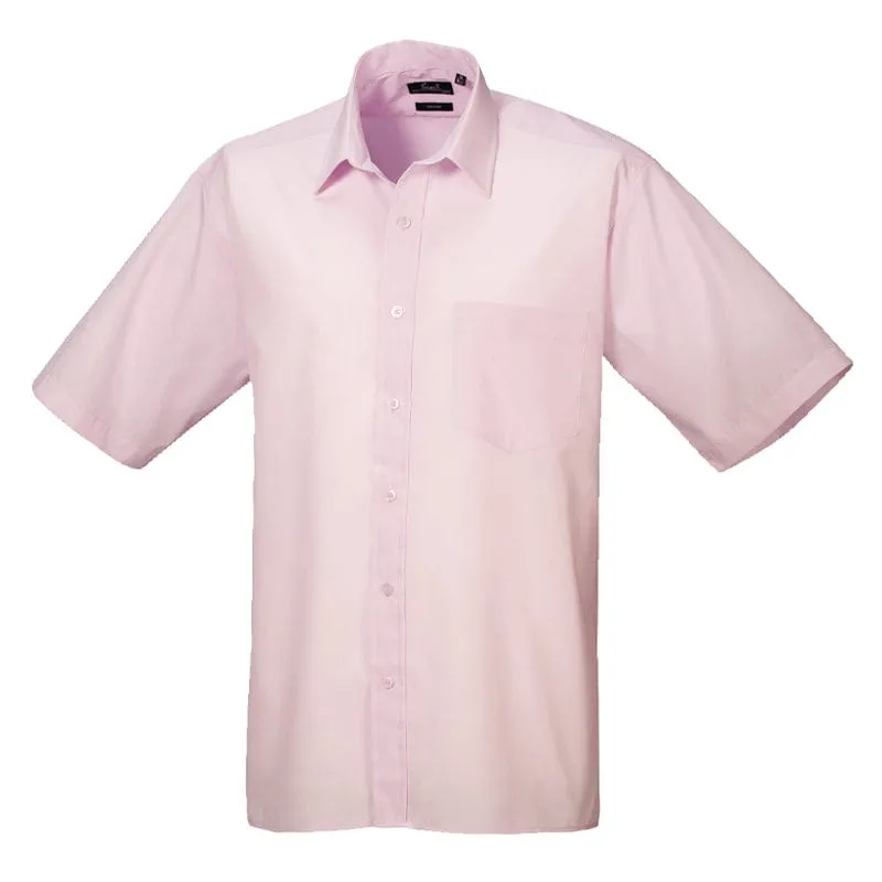 Premier Mens Short Sleeve Poplin Shirt PR202 - Brights