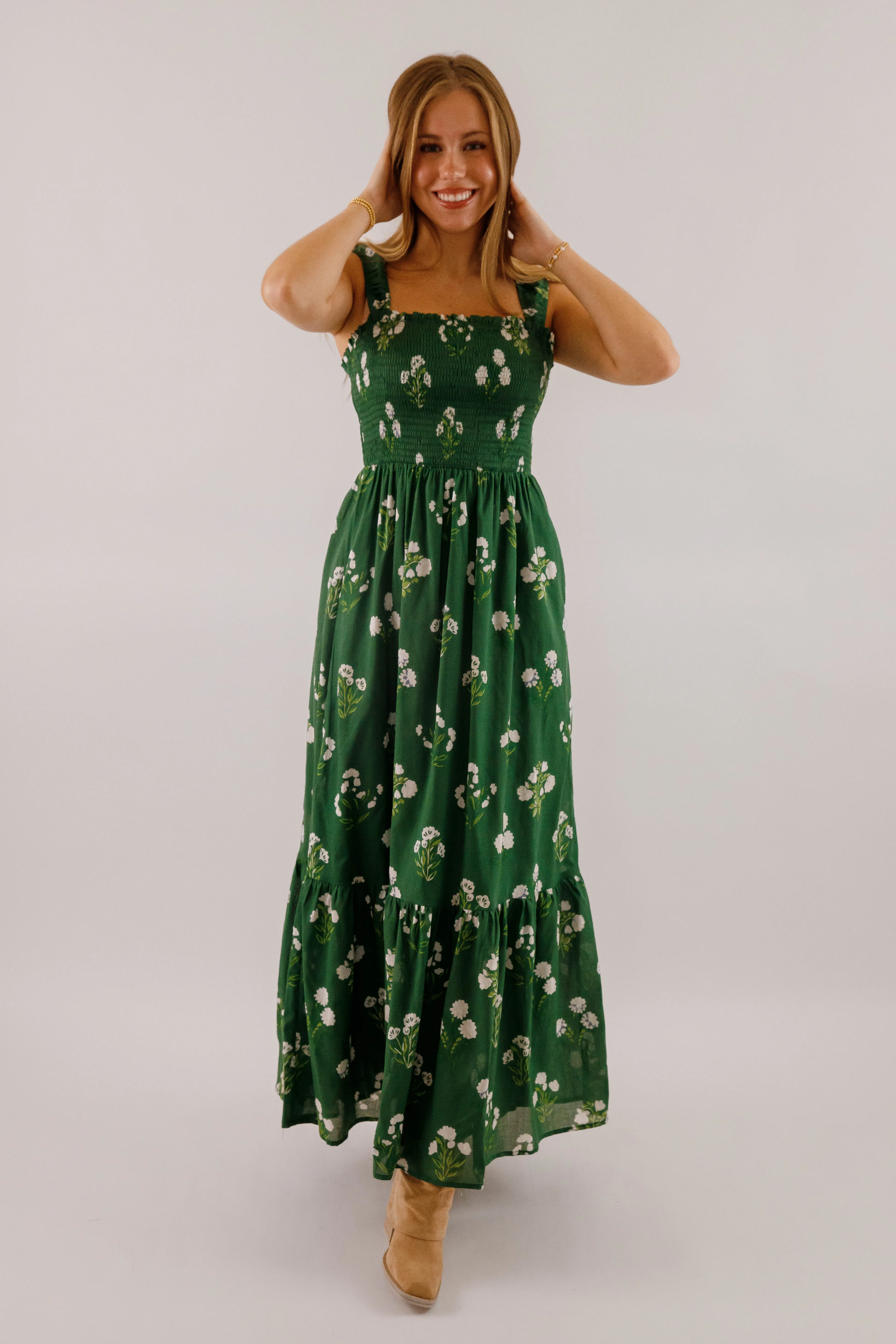 Simple Steps Maxi Dress Feminine off-the-shoulder gown