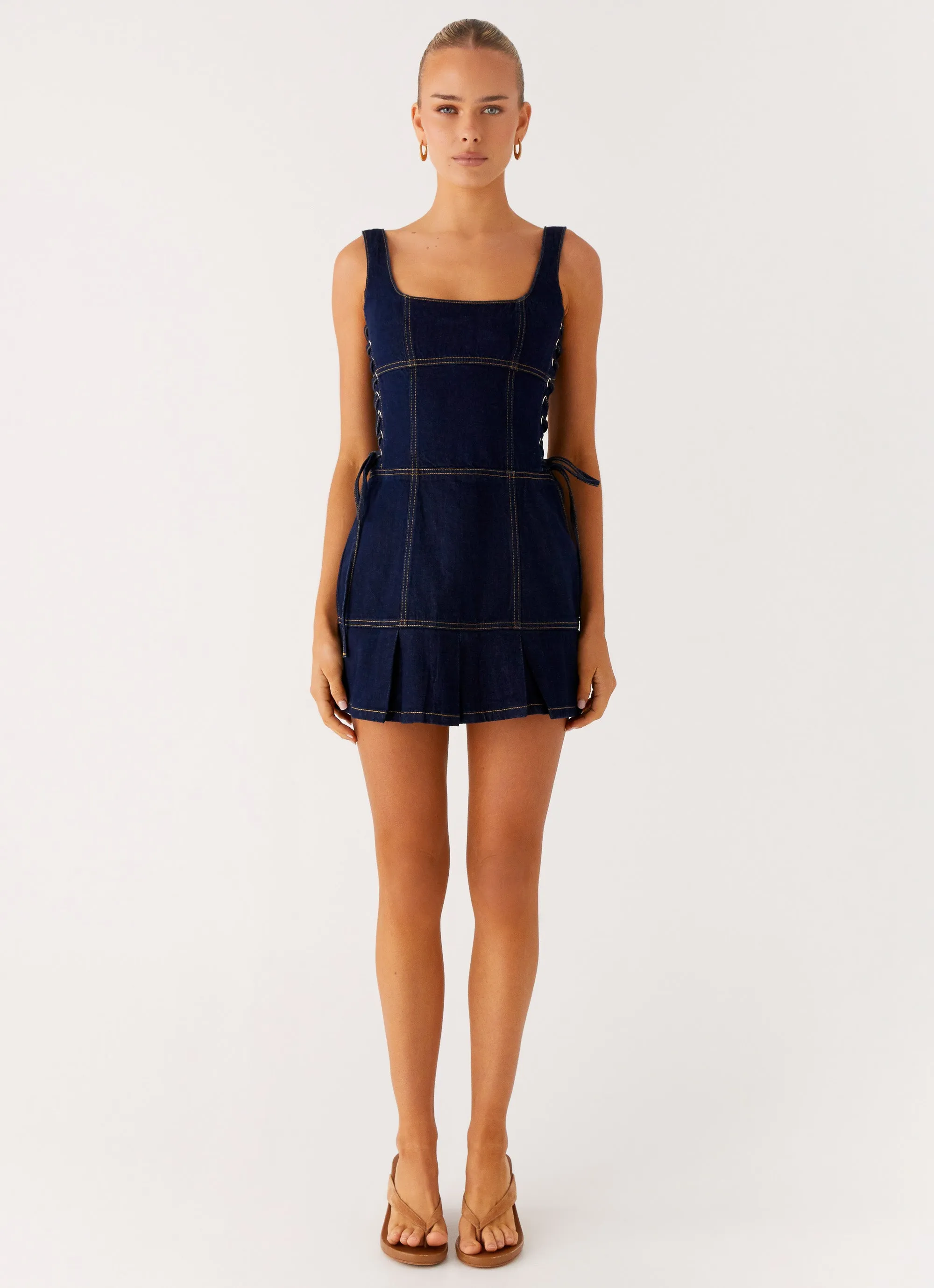 Chill Fashion Preston Mini Dress - Indigo
