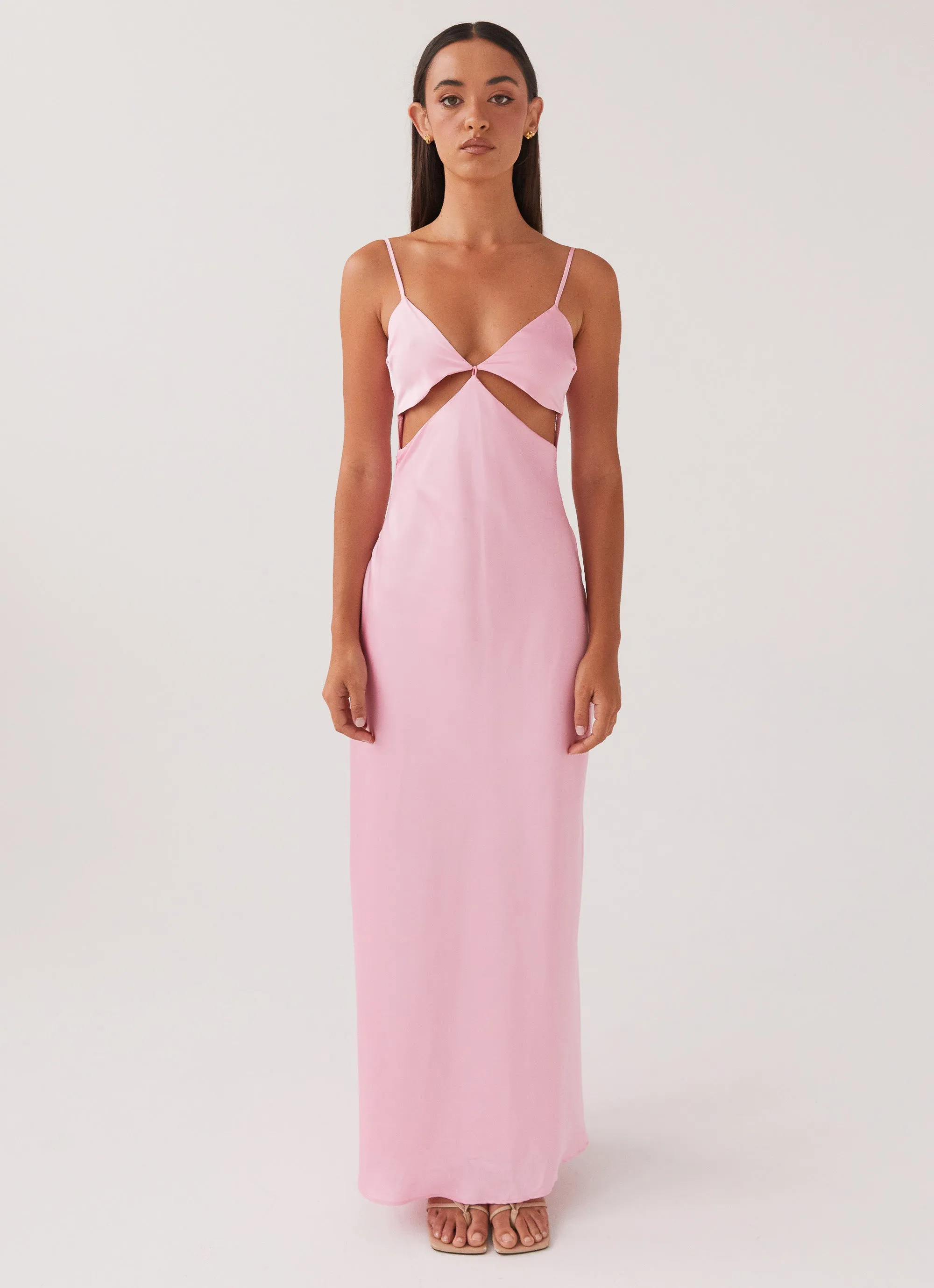 Flattering Style Fit Pretty In Pink Maxi Dress - Rose Quartz