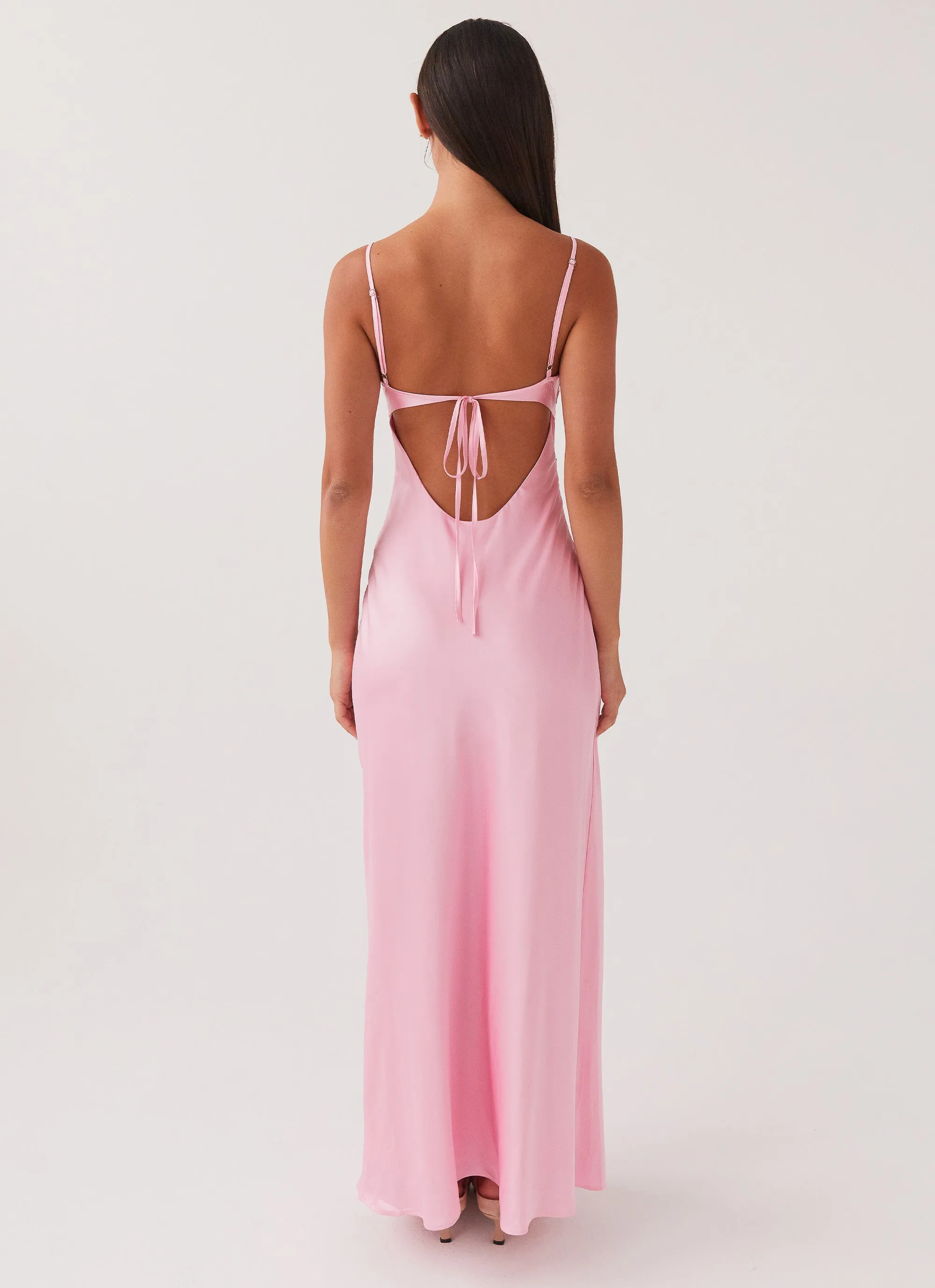 Classy Look Modern Twist Pretty In Pink Maxi Dress - Rose Quartz