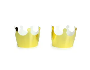 Pretty Princess Gold Crowns 12pk. S0116