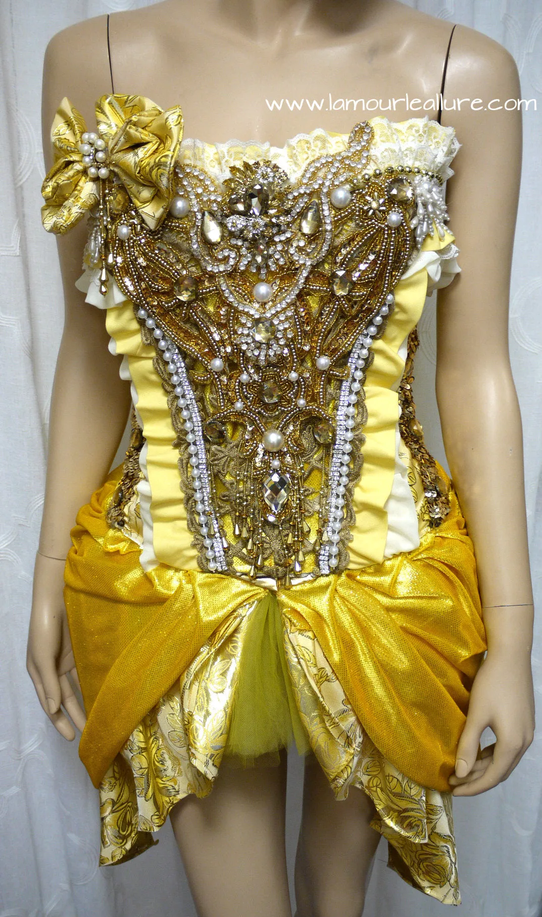 Princess Belle Inspired Corset and Skirt Costume