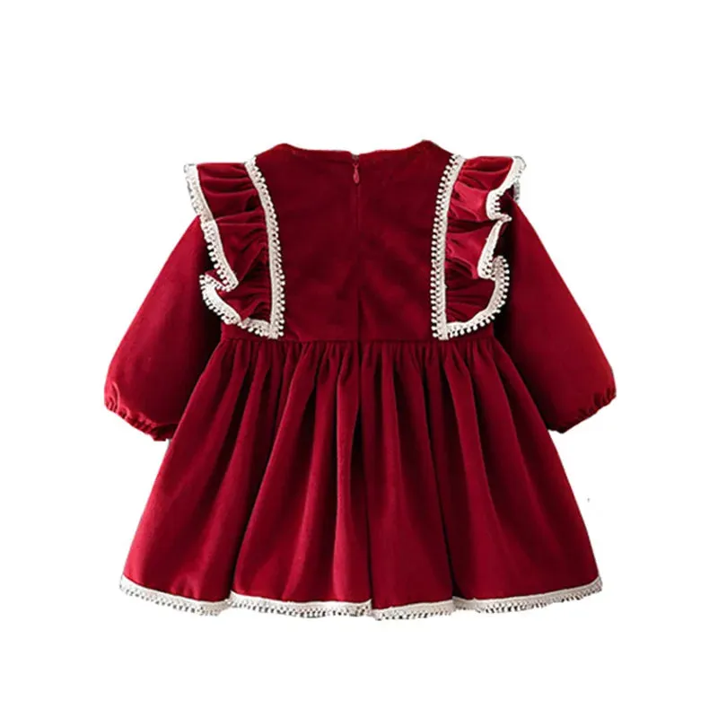 Princess Lace Dress Set for Baby Girls