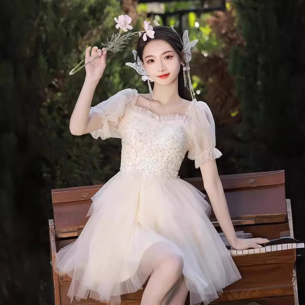 Princess Off Shoulder Homecoming Dress