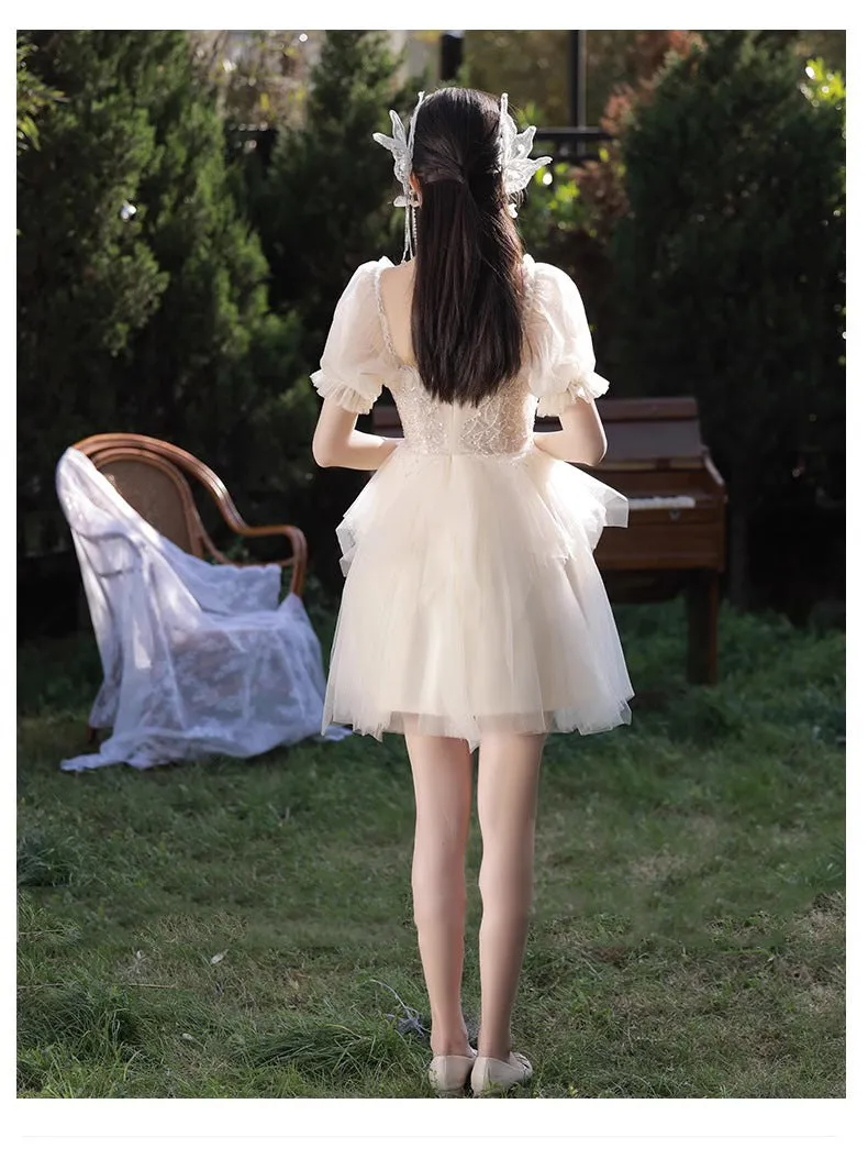 Princess Off Shoulder Homecoming Dress