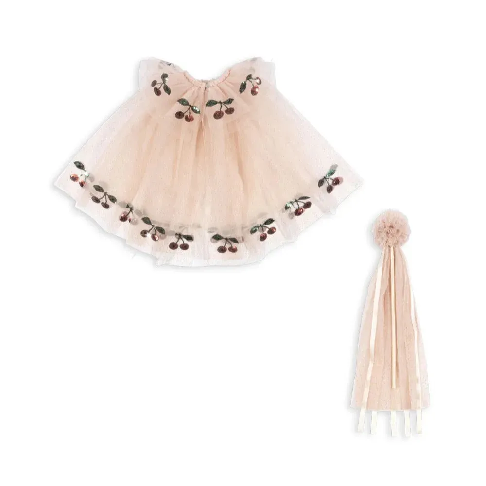 Princess Sequin Cherry Cape Costume (Gold Blush)