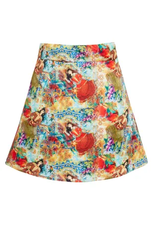 Printed Mini Skirt