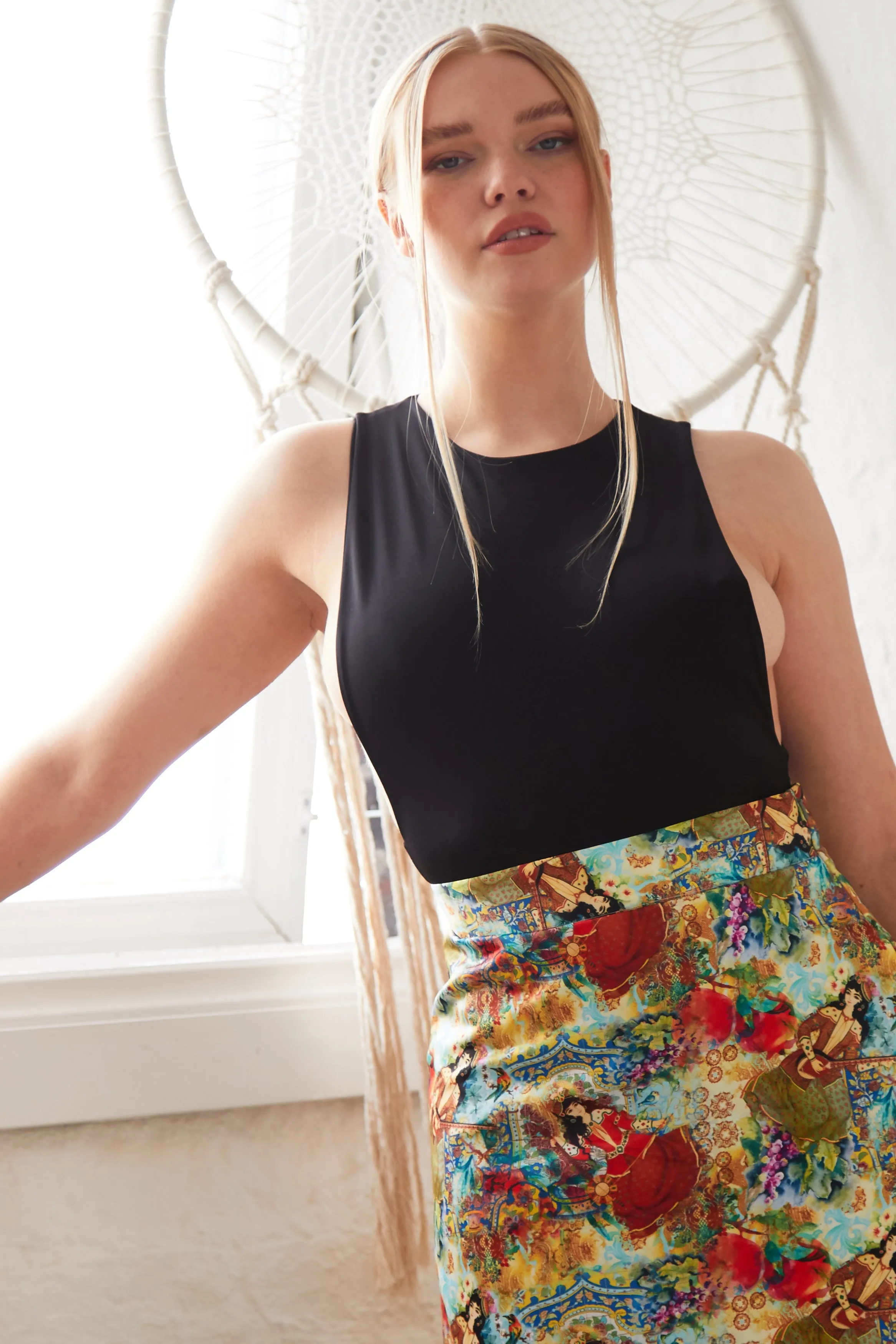 Printed Mini Skirt