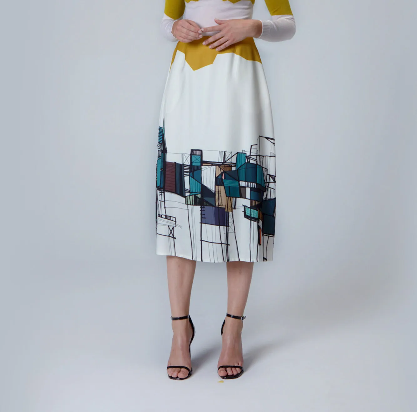 Printed Skirt A-line Skirt