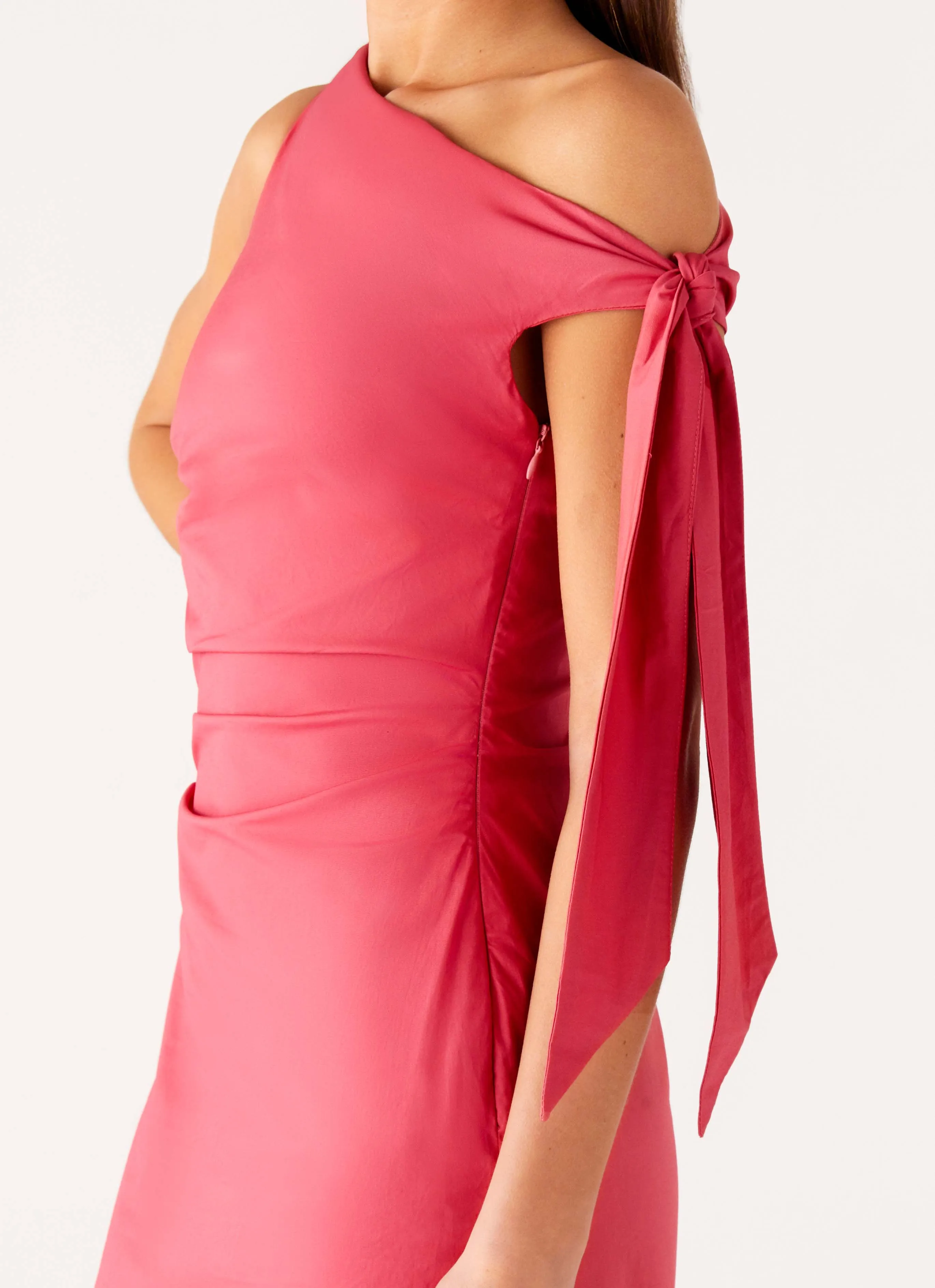Celebrity-Inspired Marella Maxi Dress - Coral
