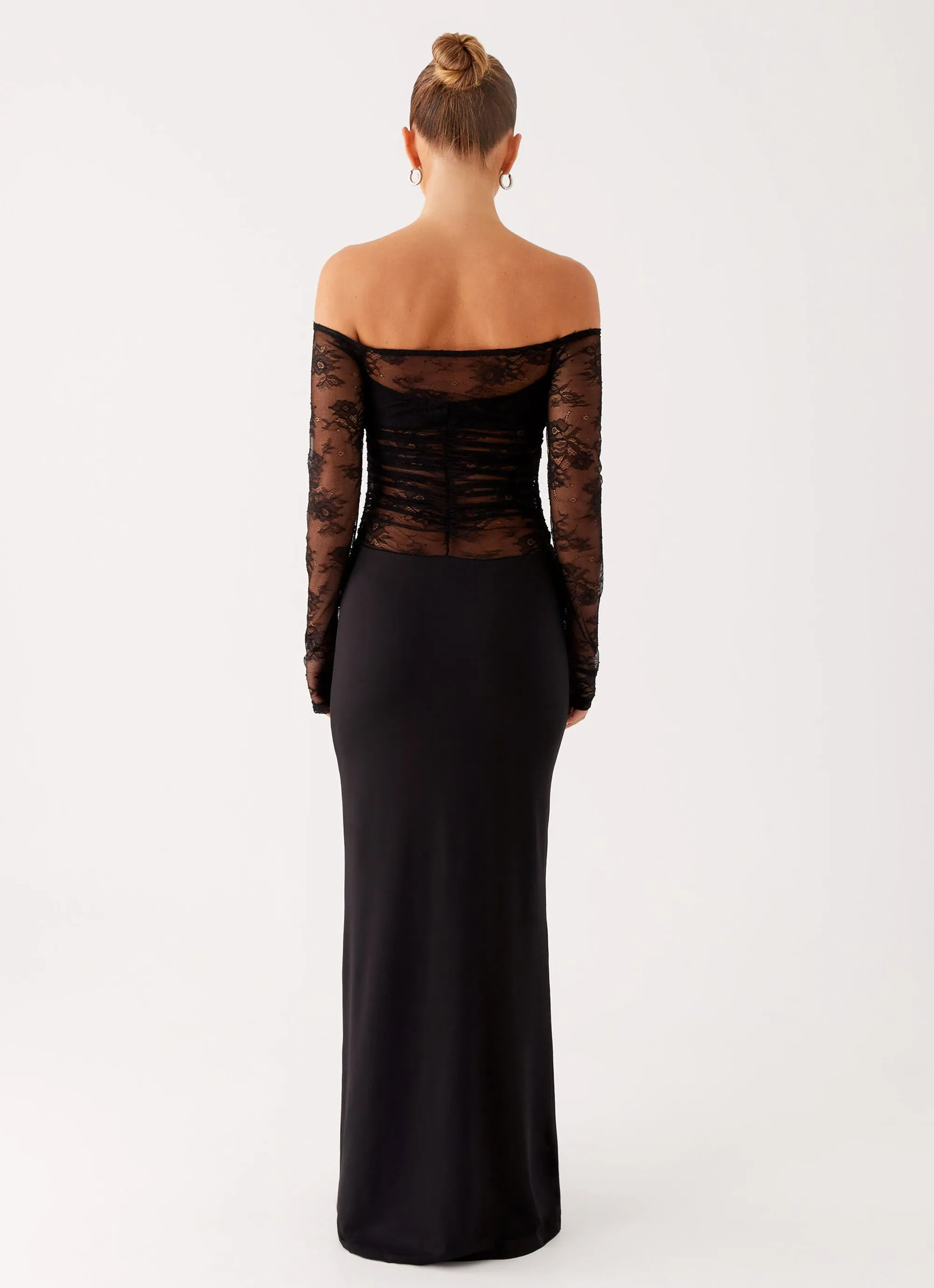 Avi Maxi Dress - Black Cool Drape