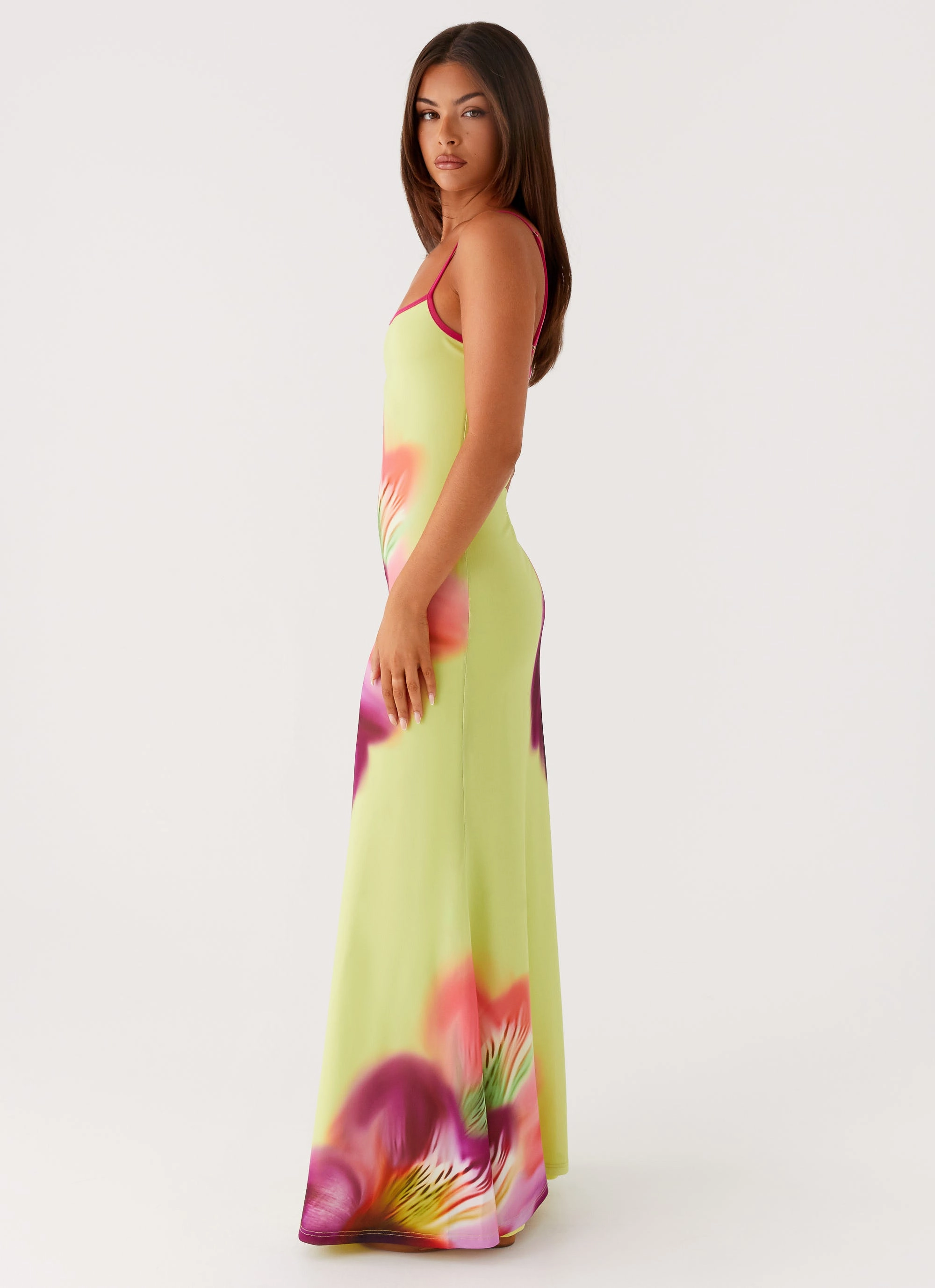 Sunset Look Everett Maxi Dress - Green Tropical