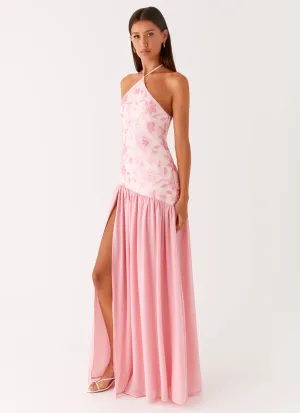 urban vibe Janelle Beaded Maxi Dress - Pink
