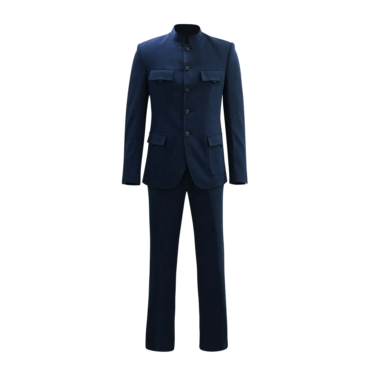 【PROSPERITY COINS】Eco-Denim Zhongshan Tang Jacket