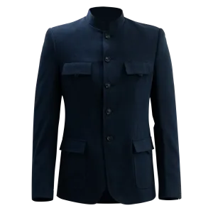 【PROSPERITY COINS】Eco-Denim Zhongshan Tang Jacket