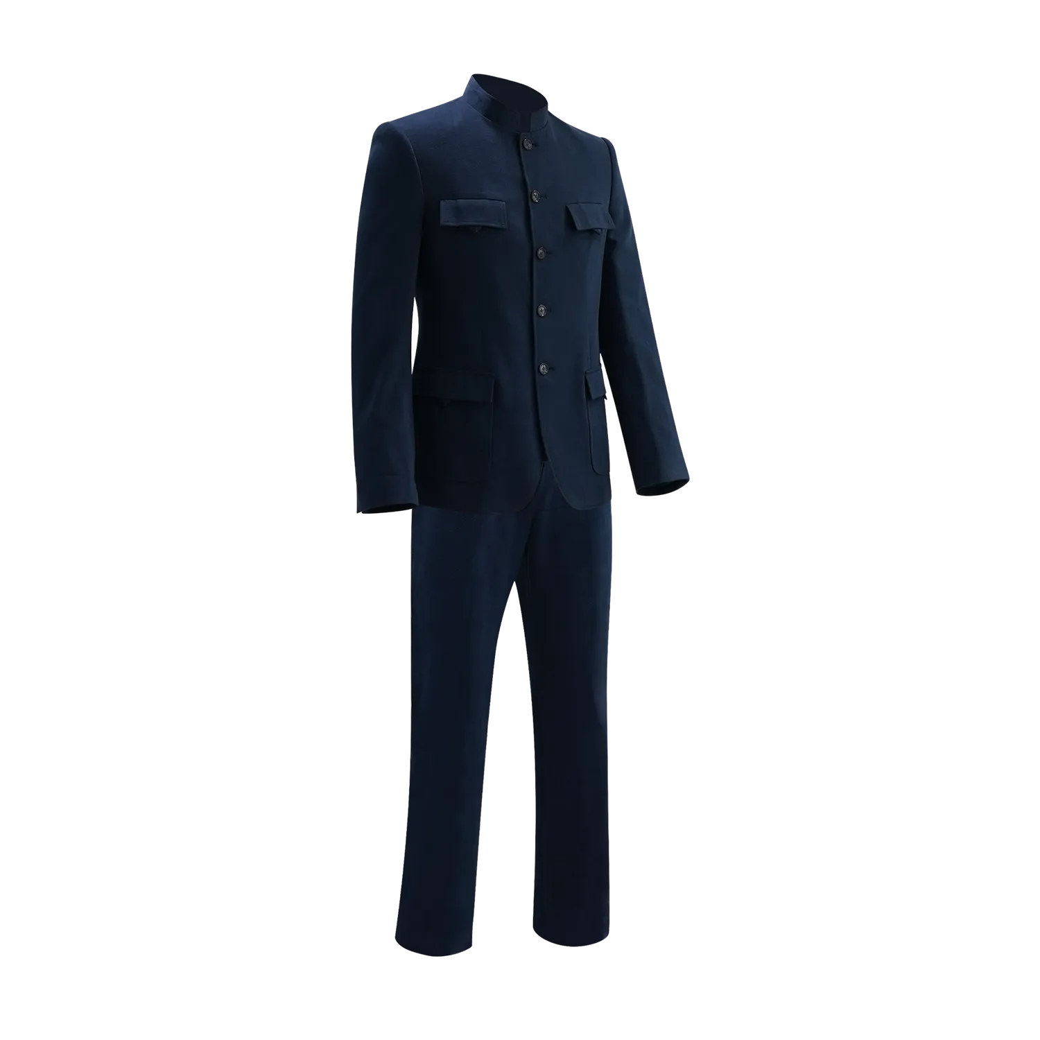 【PROSPERITY COINS】Eco-Denim Zhongshan Tang Jacket