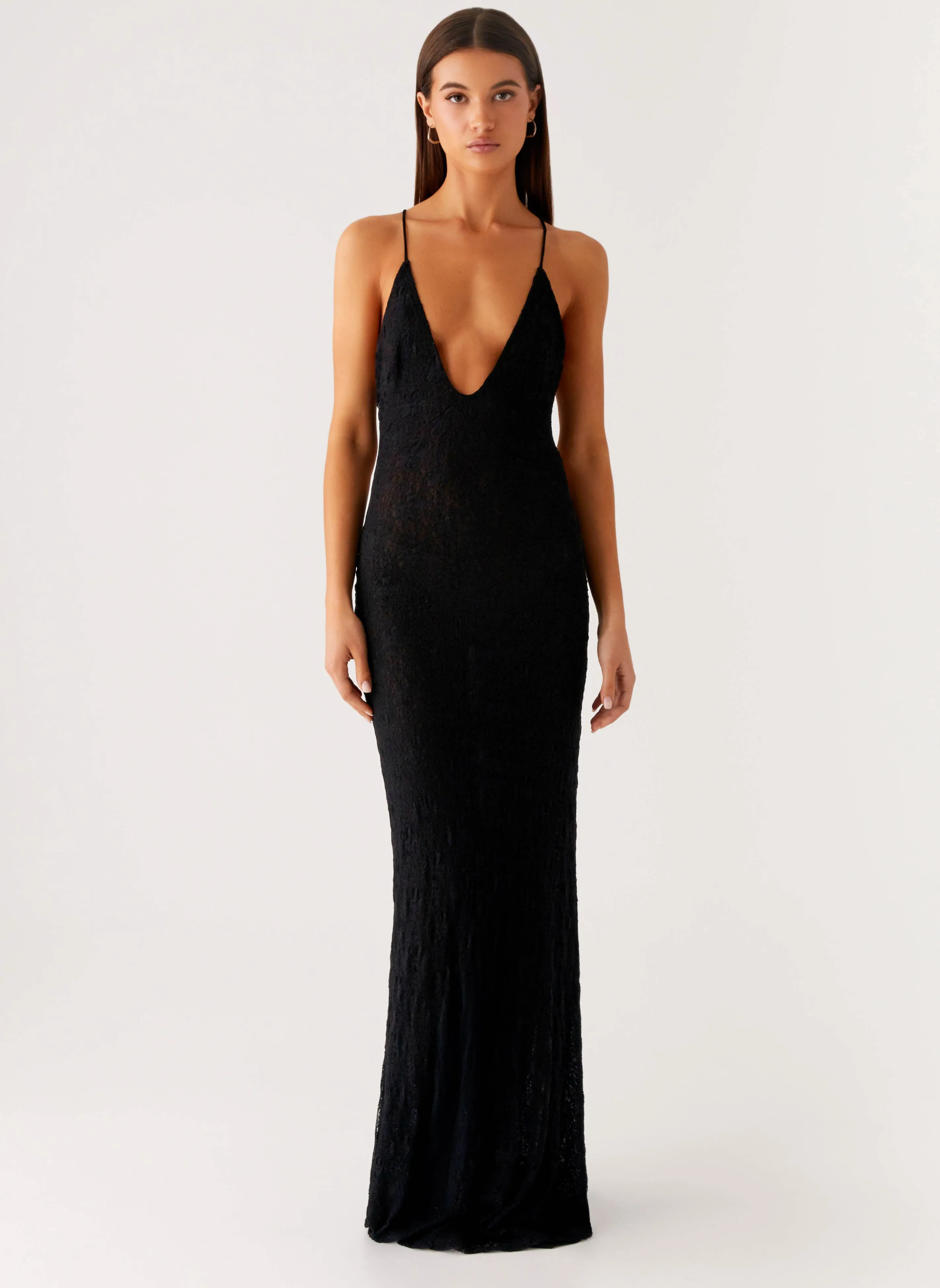Kylia Maxi Dress - Black Statement Look