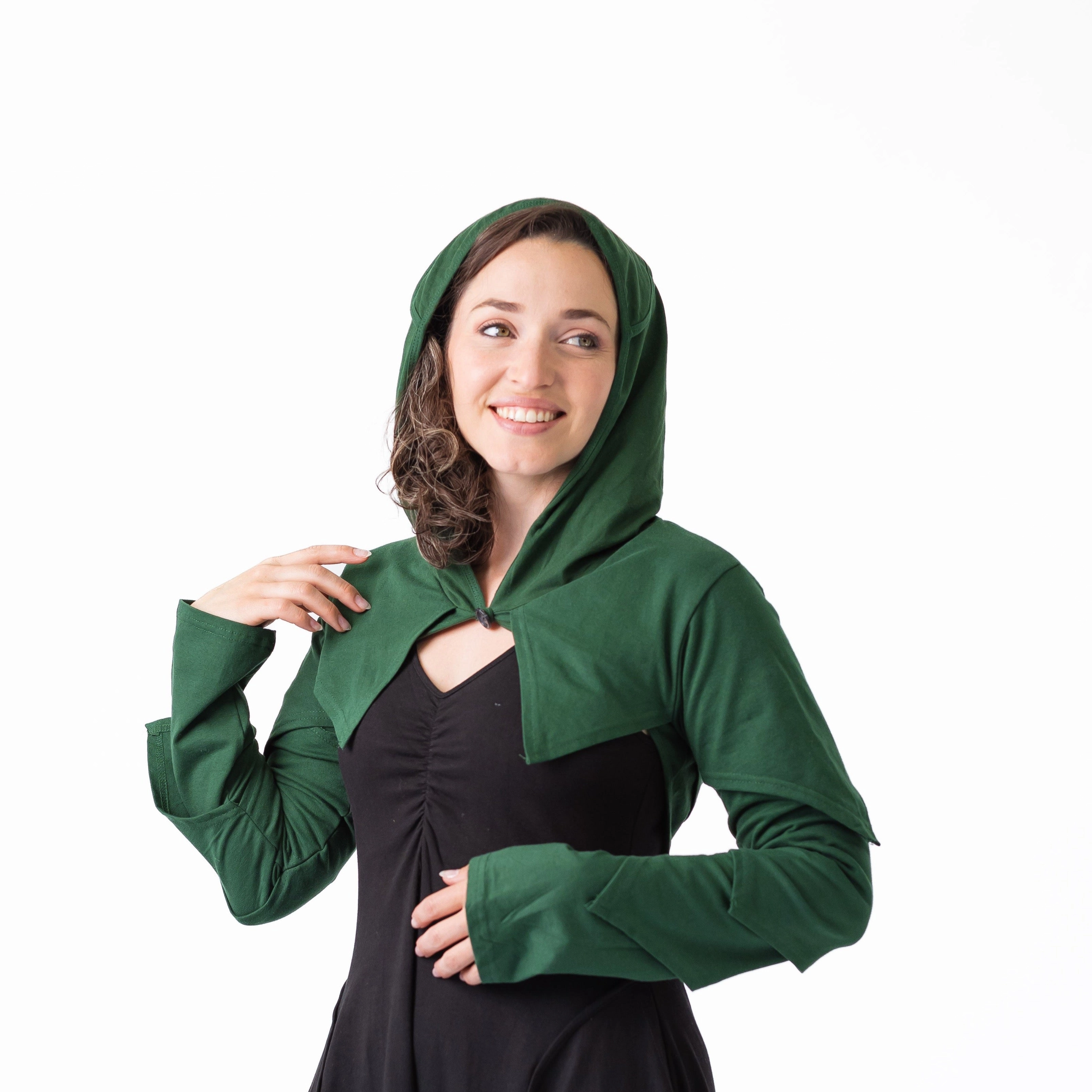 Weatherproof Zipper Seals Forest Shrug