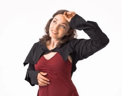 Wrinkle Free Texture Forest Shrug