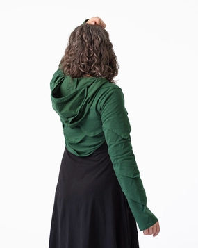 Adjustable Hem Lock System Reflective accents Forest Shrug