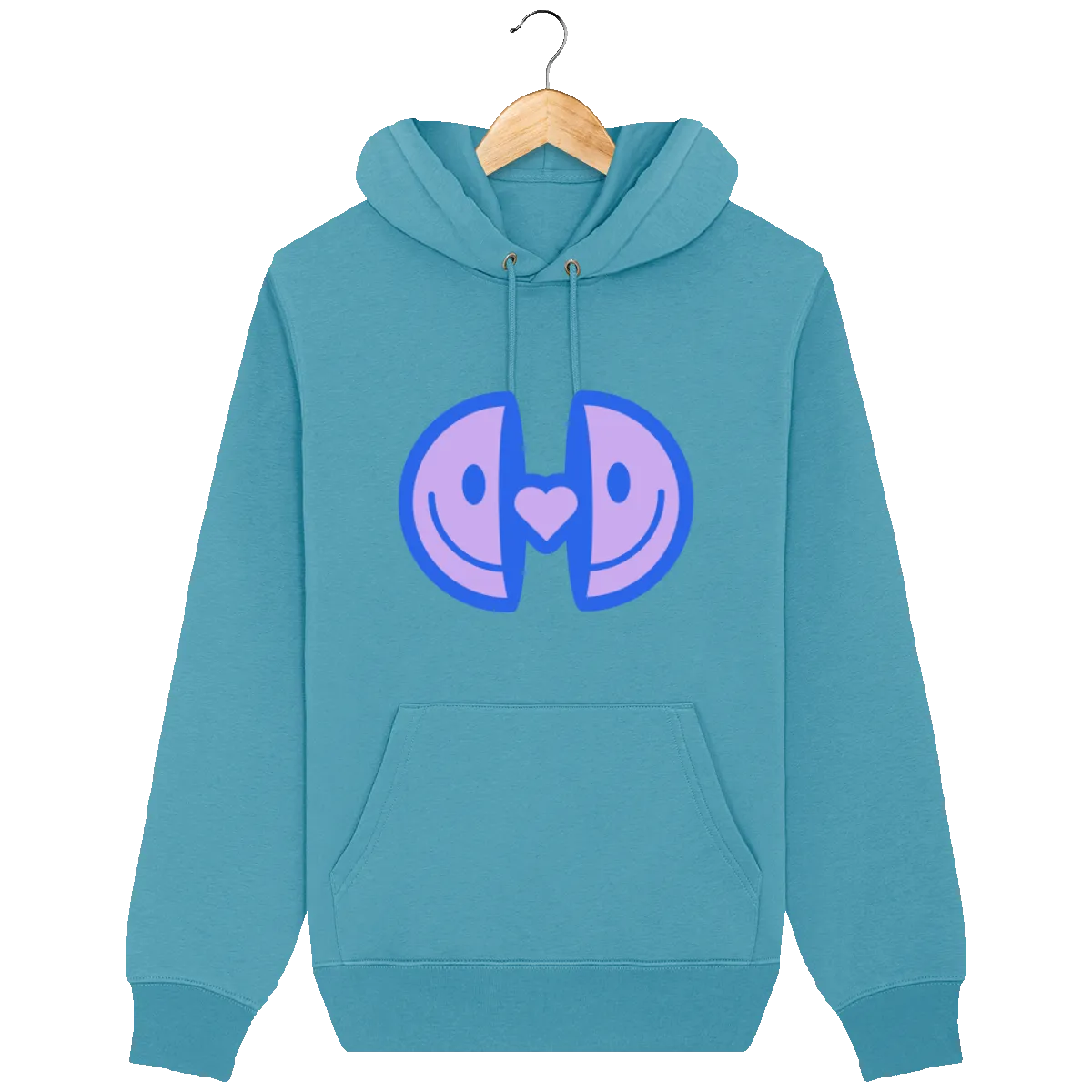Pull à capuche unisexe - "Smiley in love"
