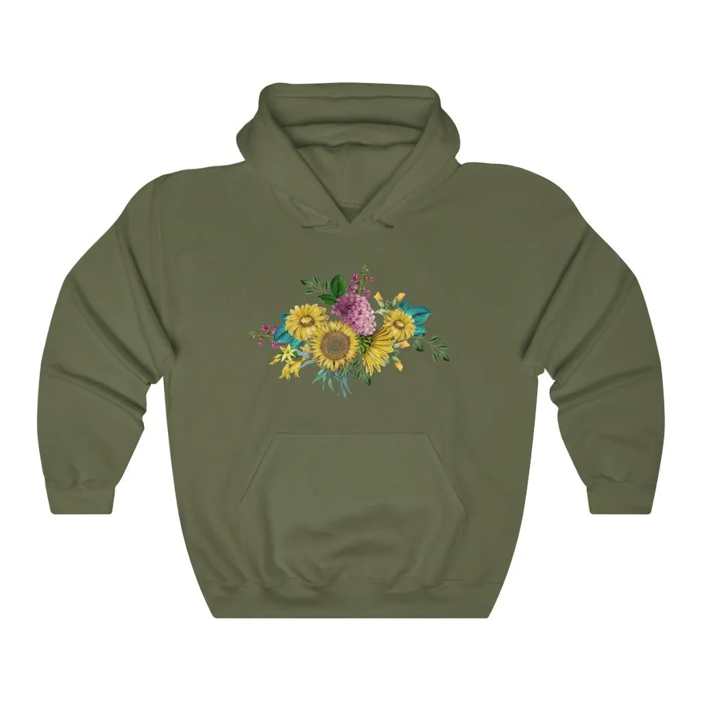 Pullover Hoodies-Vintage Flowers 101