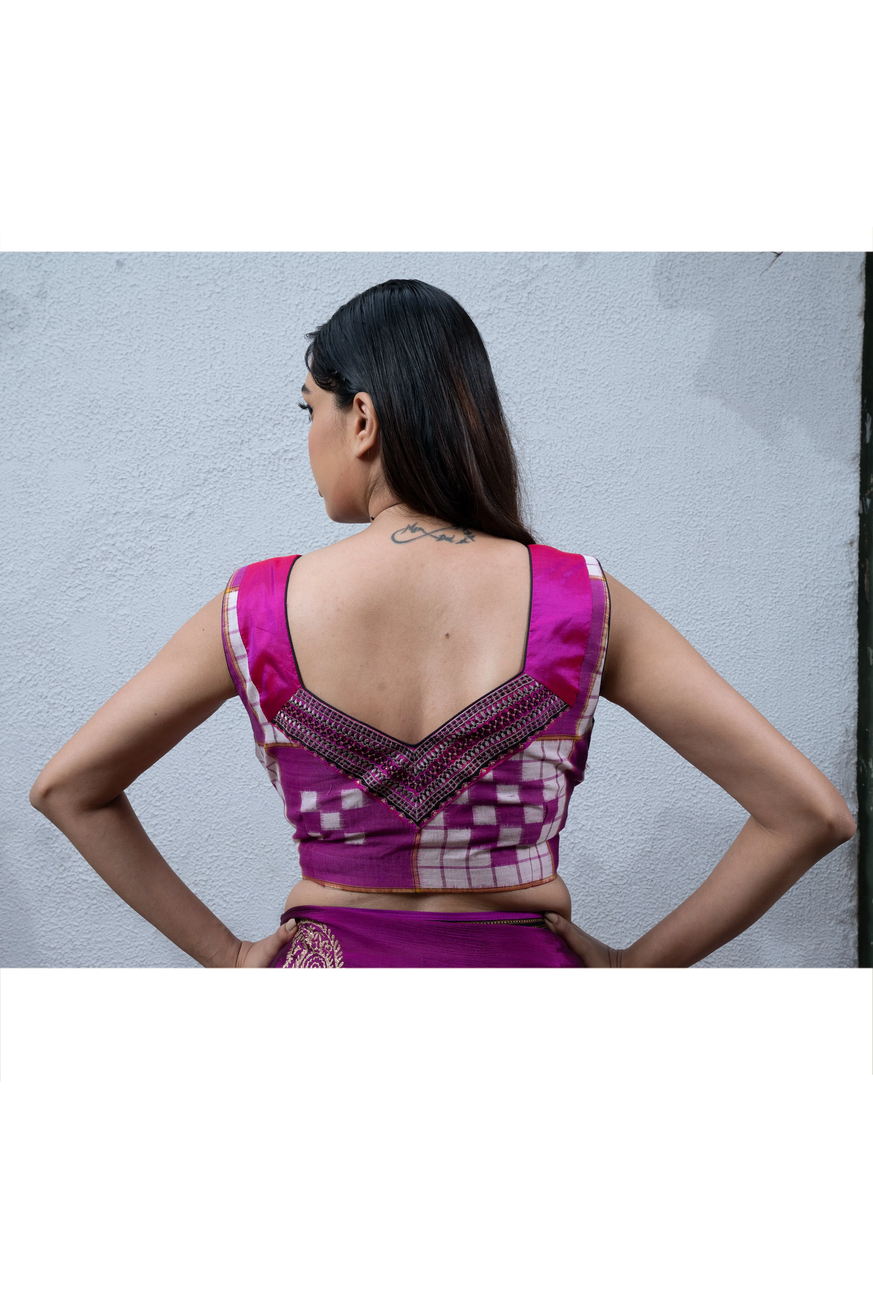 Purple Saree