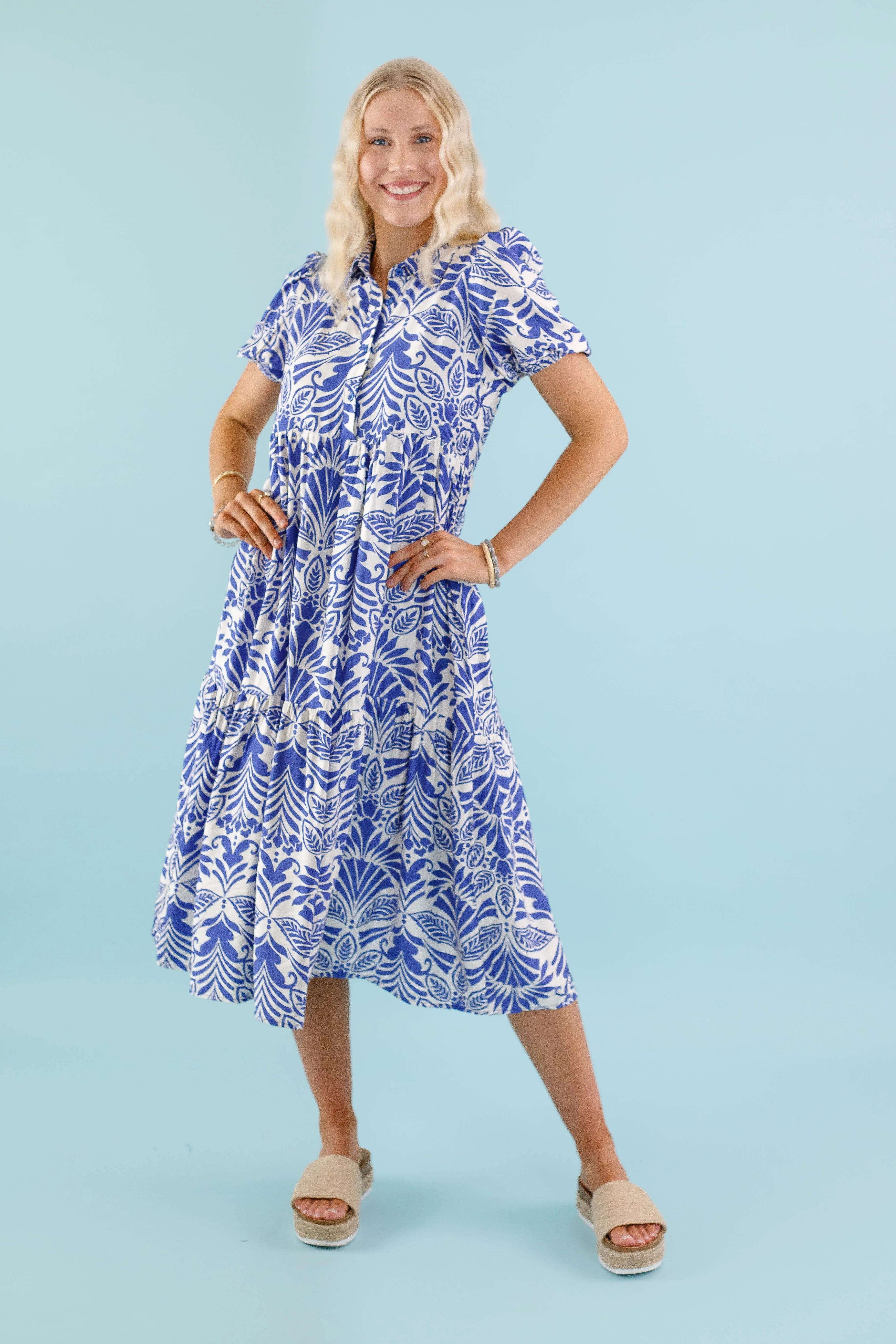 Starting The Day Midi Dress Fall Flow Artistic Shape