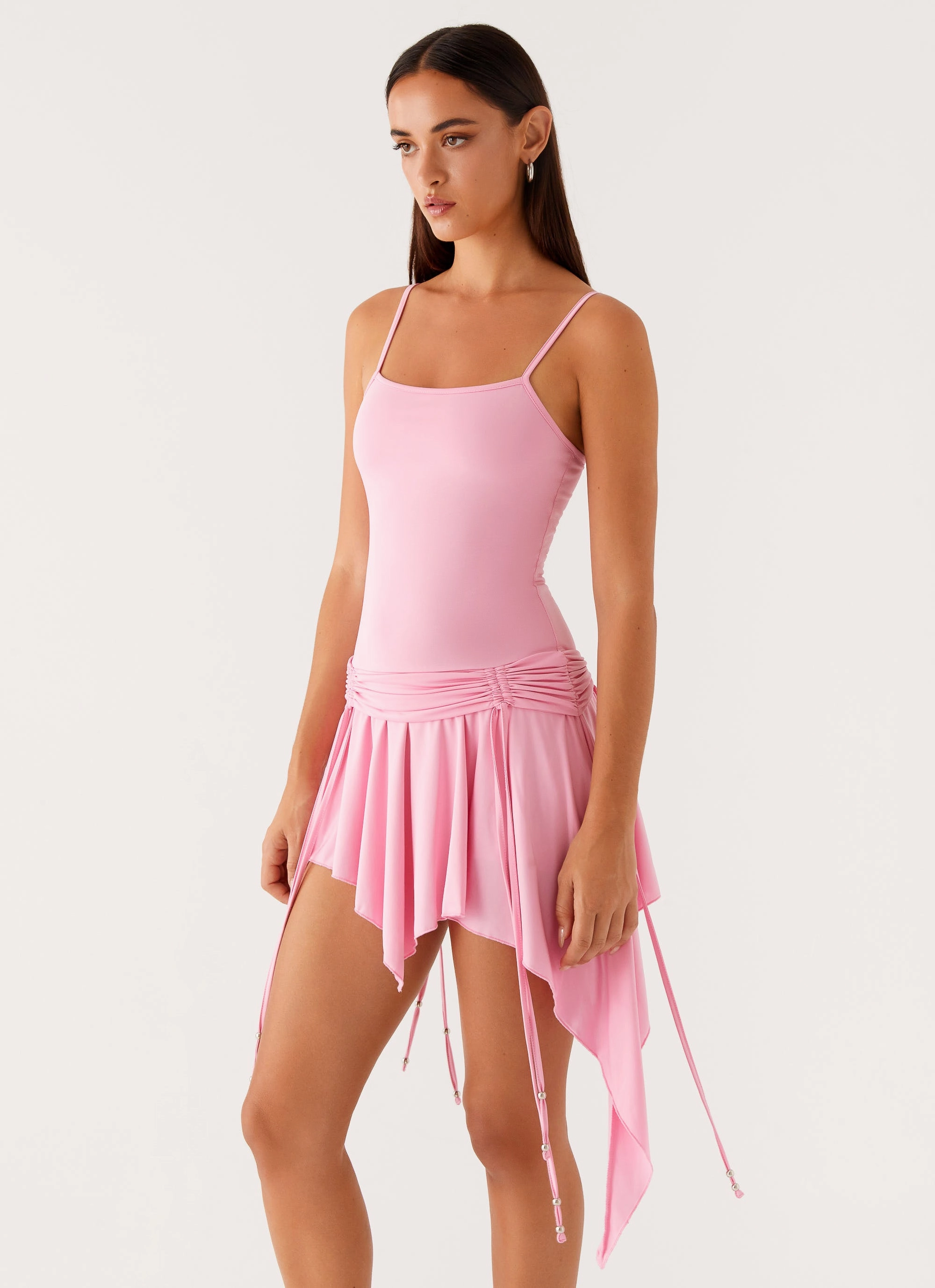 Lino Mini Dress - Baby Pink Urban Line