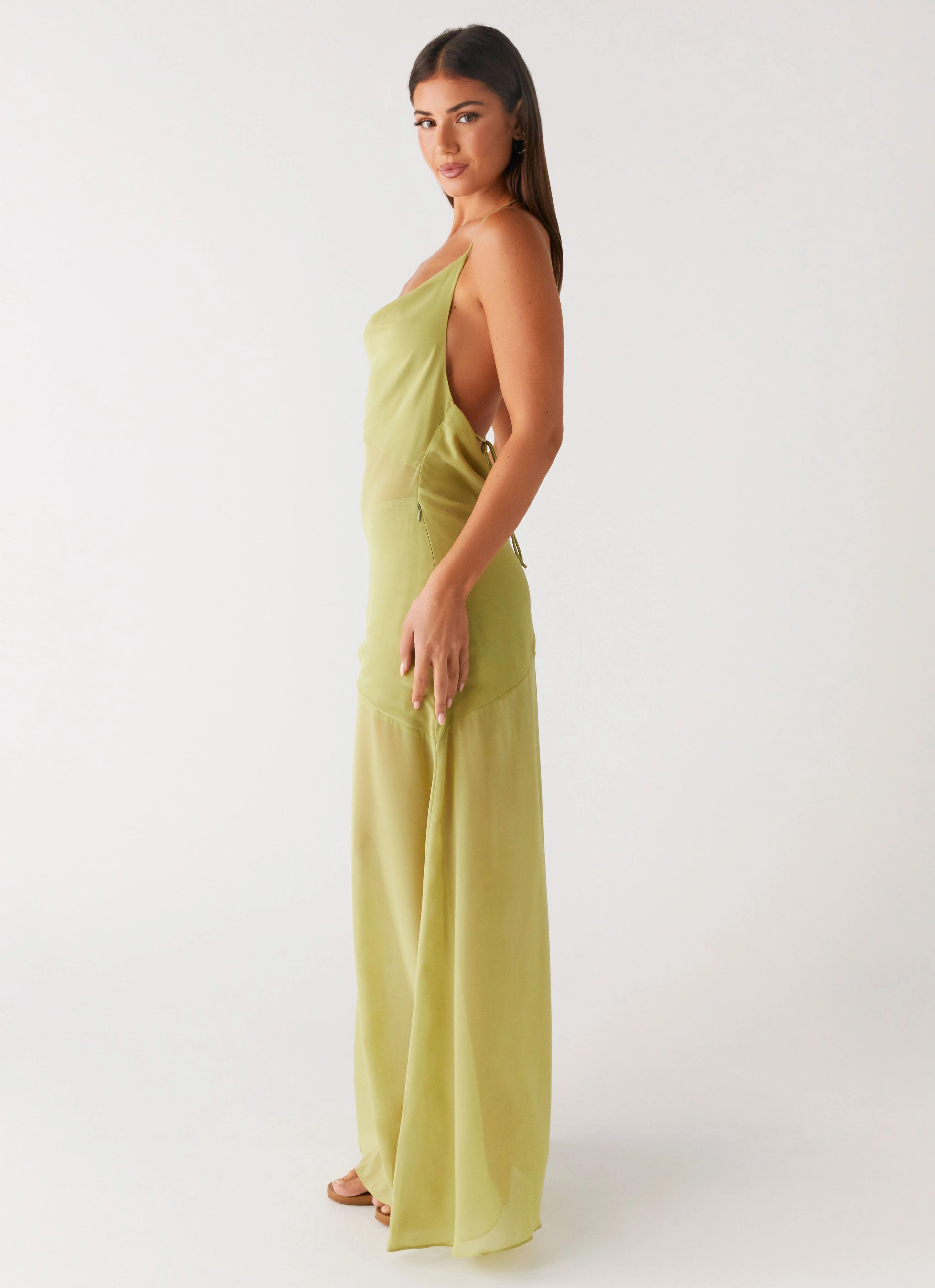 Clean Grace Samoa Maxi Dress - Lime