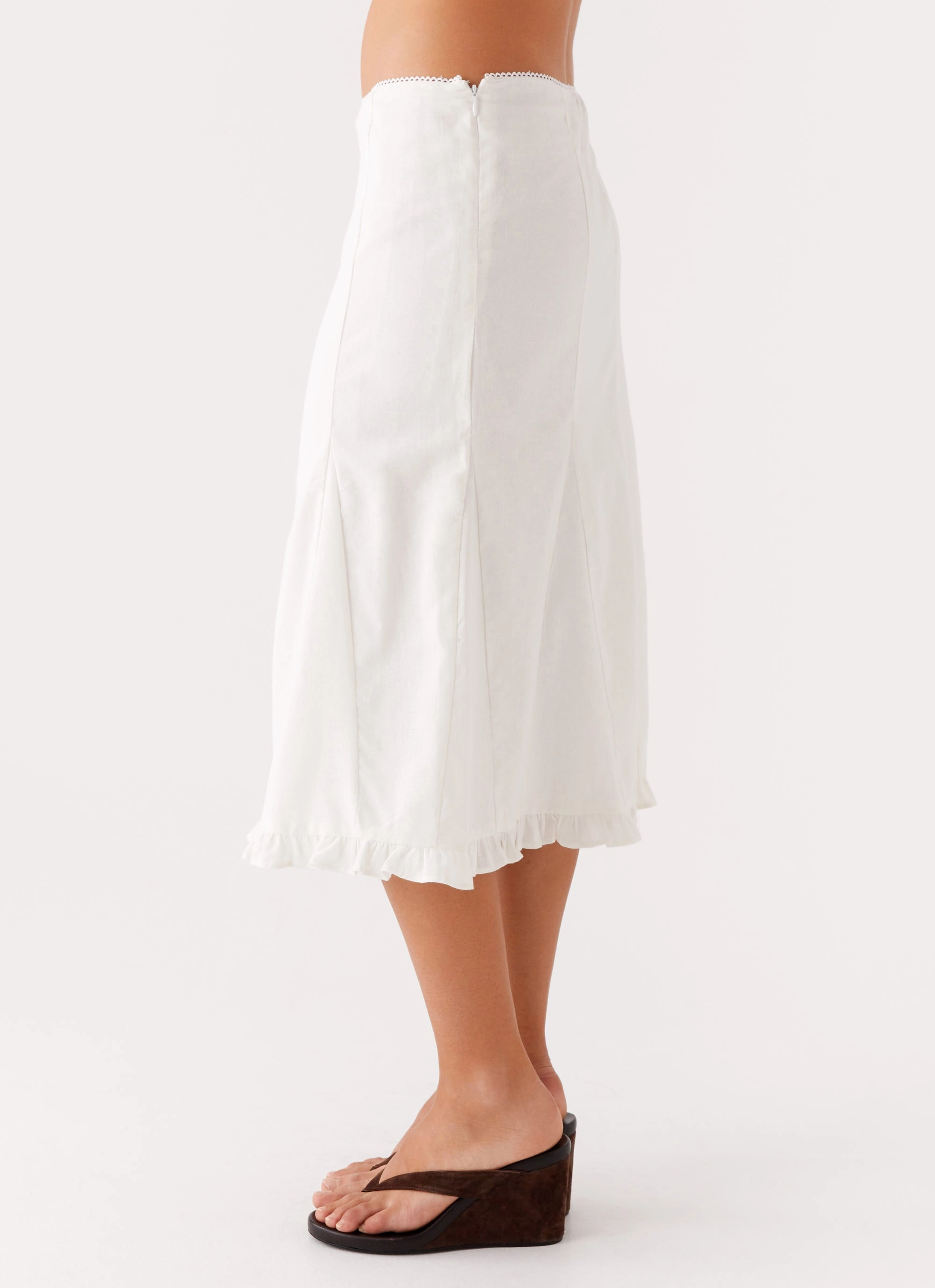Movement Ease Alec Midi Skirt - White