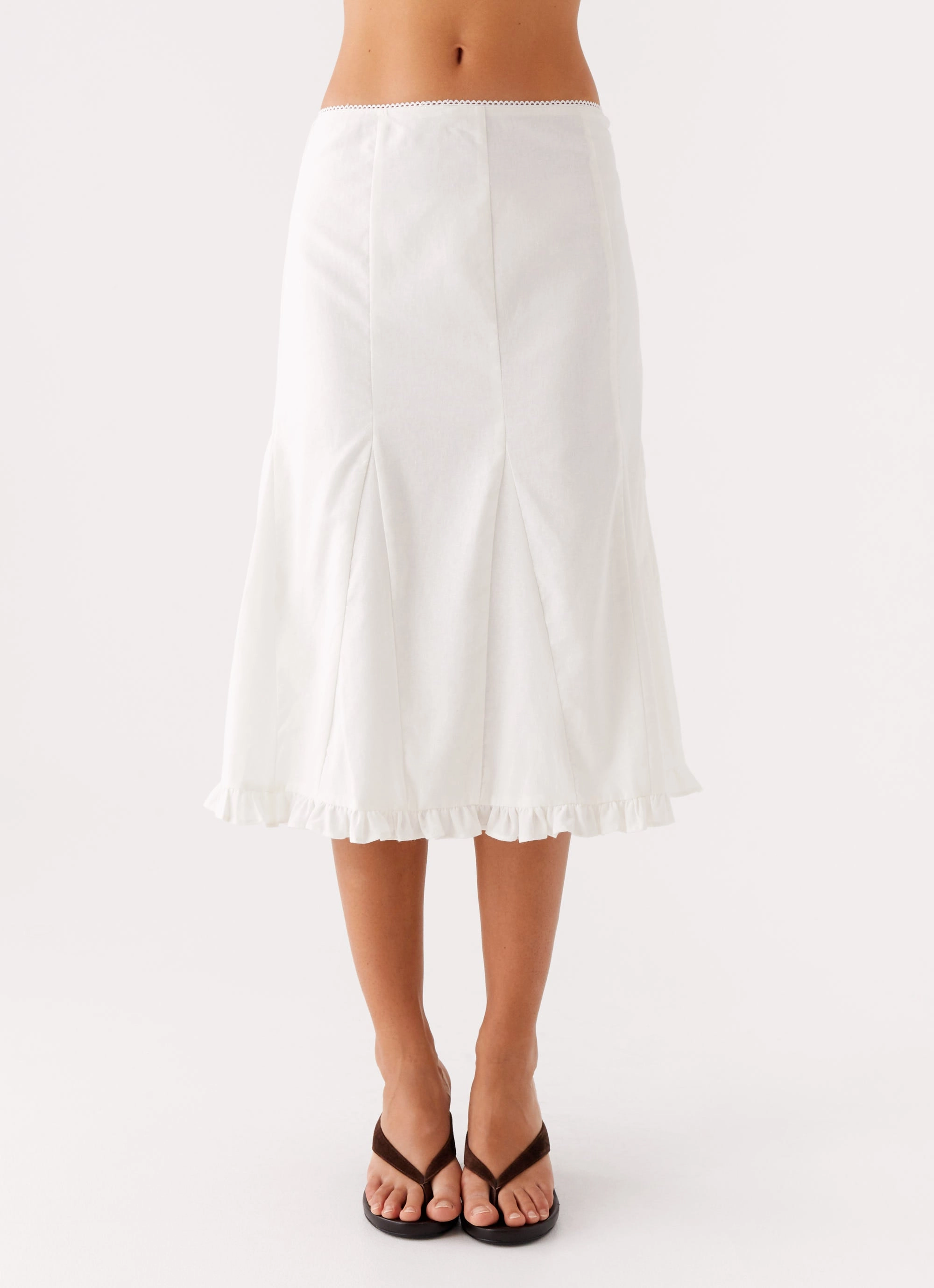 Practical Wear Convertible legs Alec Midi Skirt - White