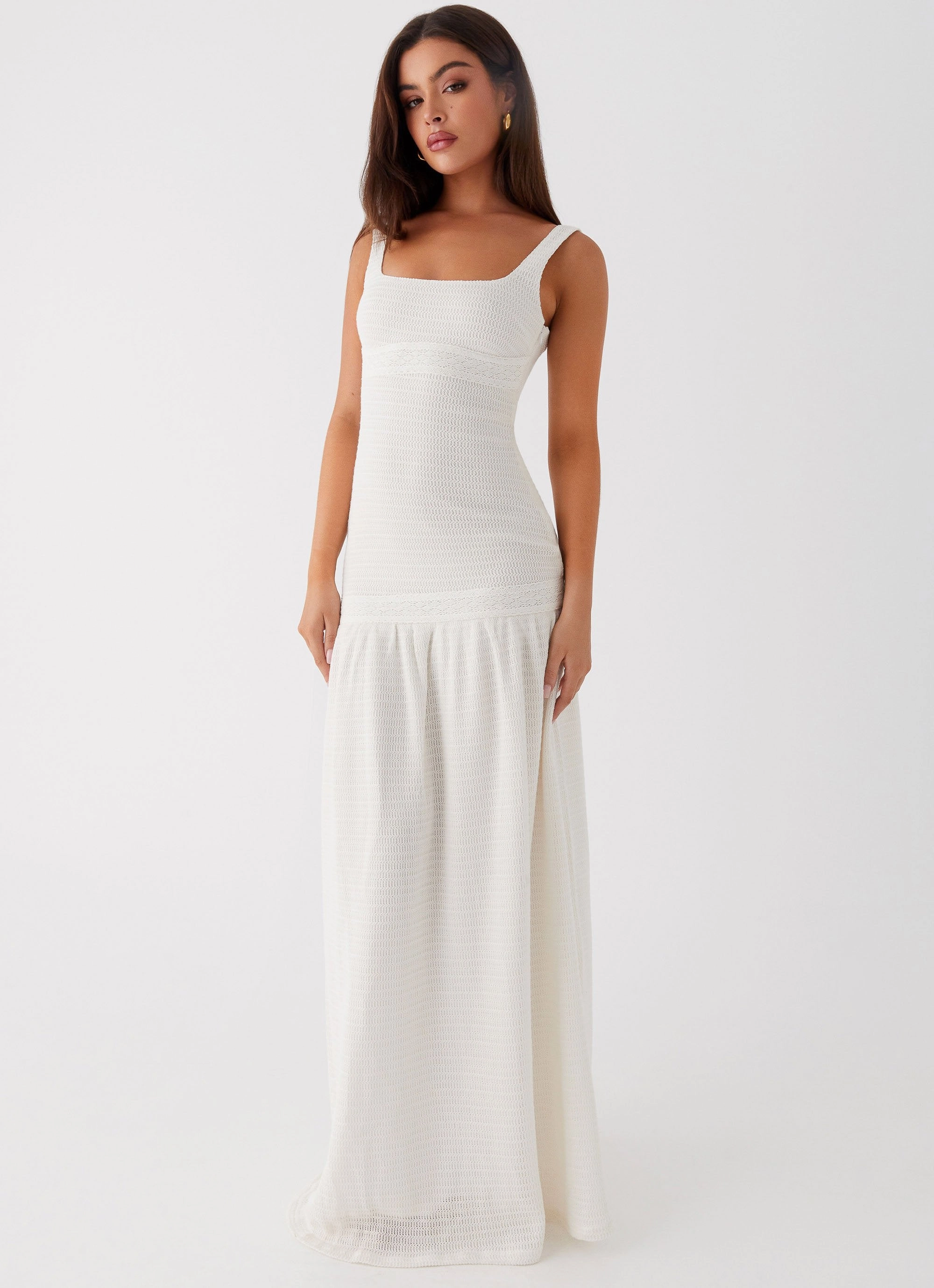 Lyrical Maxi Dress - Ivory Elegant Mood Date-Night