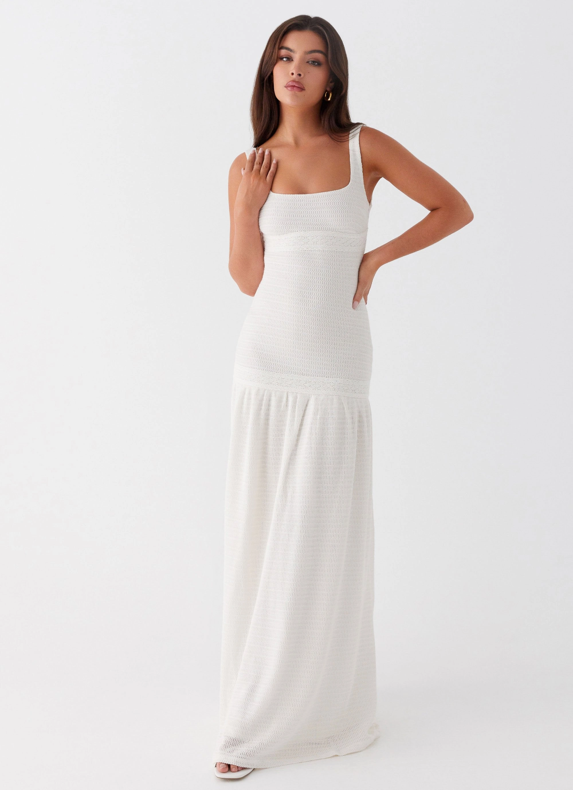 Nordic Calm Lyrical Maxi Dress - Ivory
