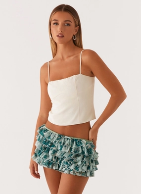 Ripstop Reinforcement Entertain Me Bloomer Shorts - Cloud Nine Floral