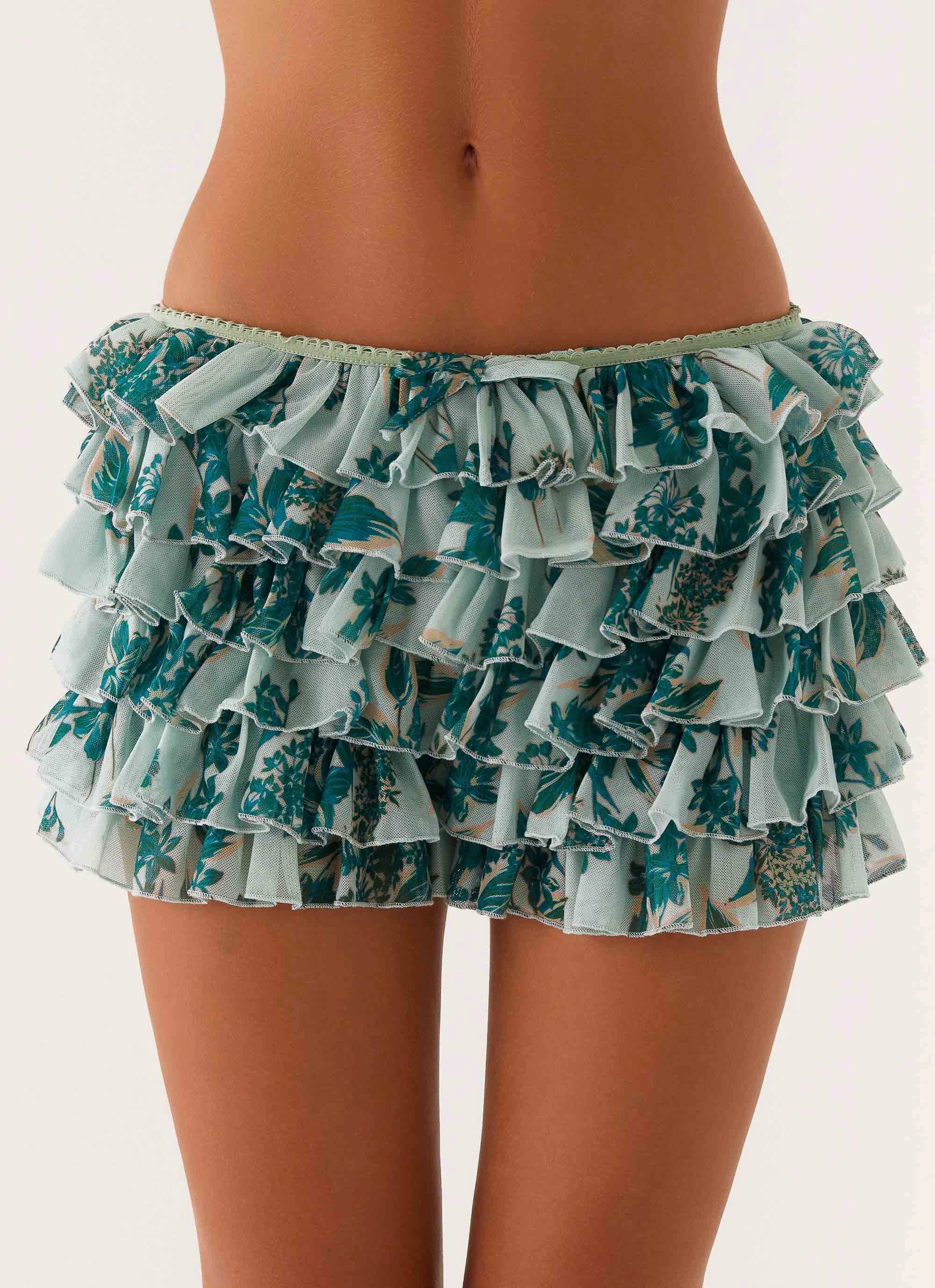 Entertain Me Bloomer Shorts - Cloud Nine Floral Tapered Leg Design