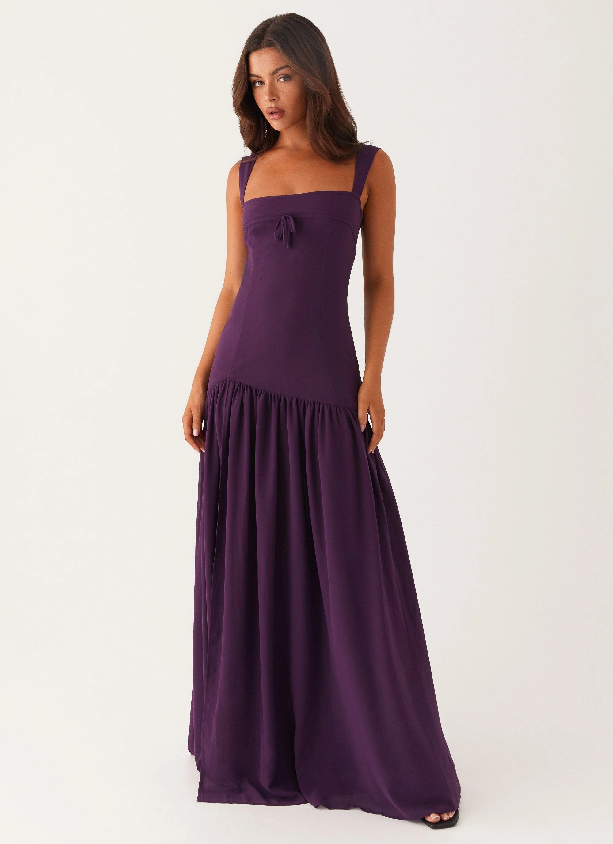 Casual weekend dress Back Detail Alberta Maxi Dress - Mulberry