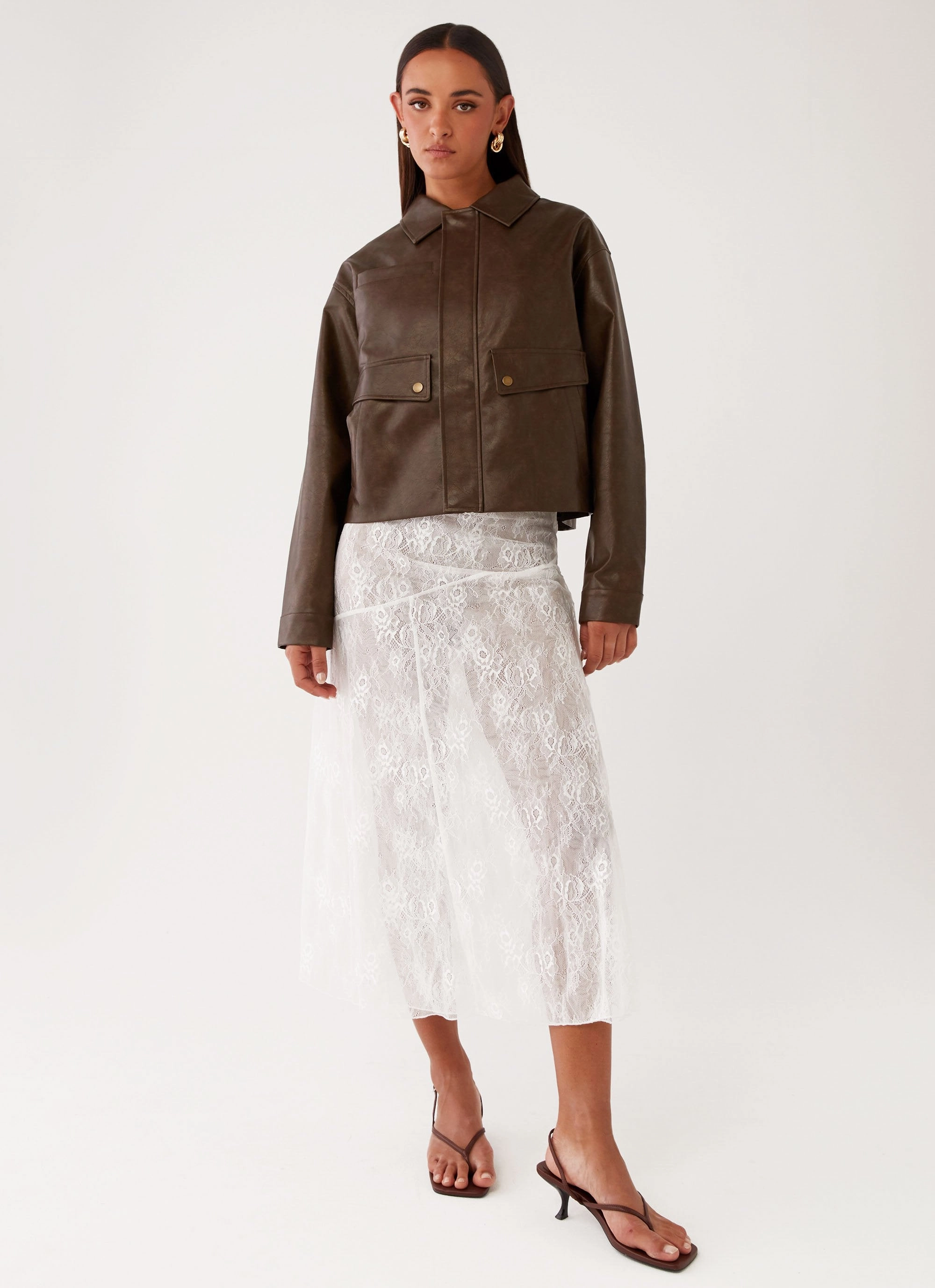 Sloane Jacket - Brown Eco Dye Process