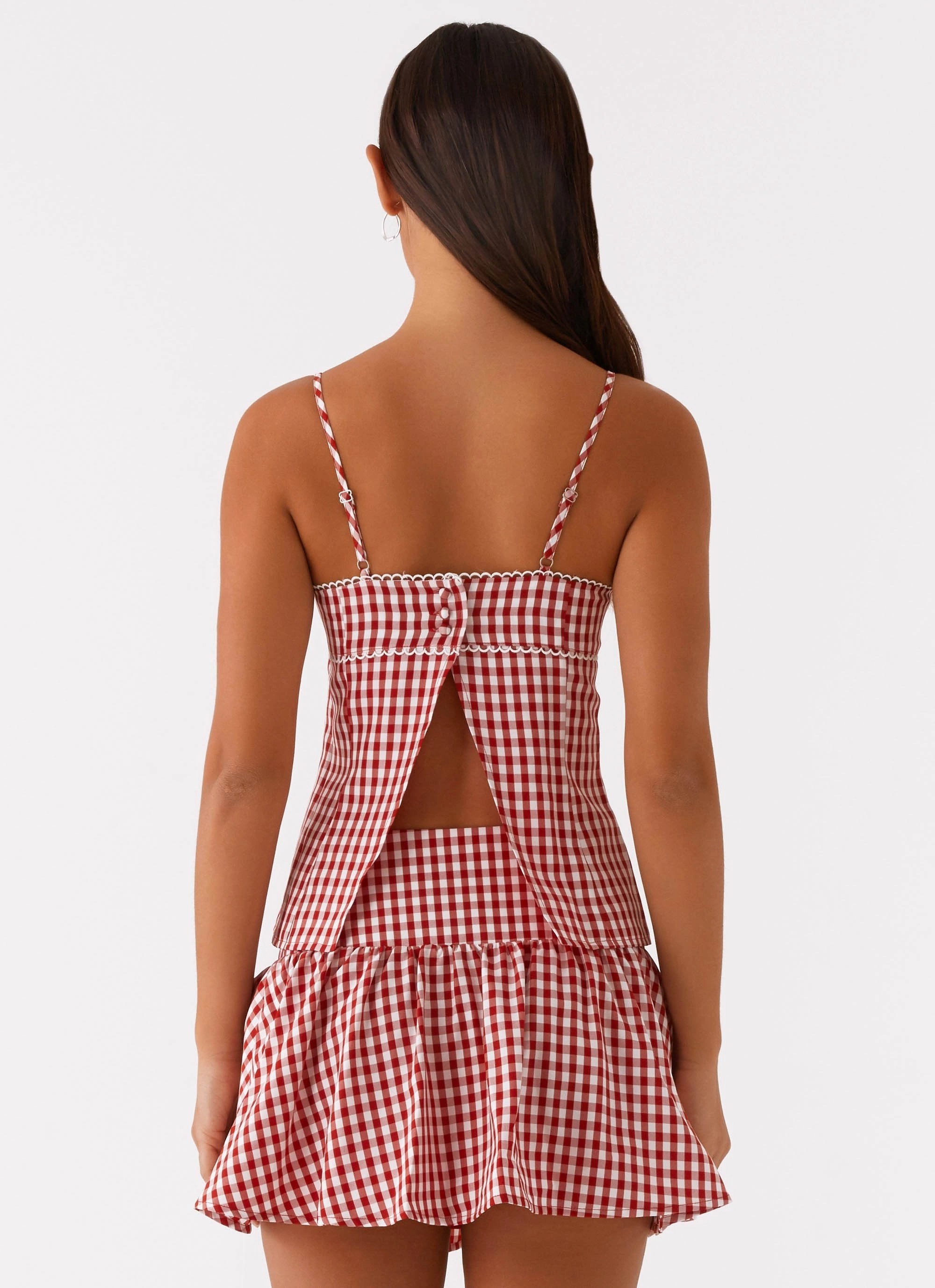 BondedSeamTechnology Bellamy Top - Red Gingham