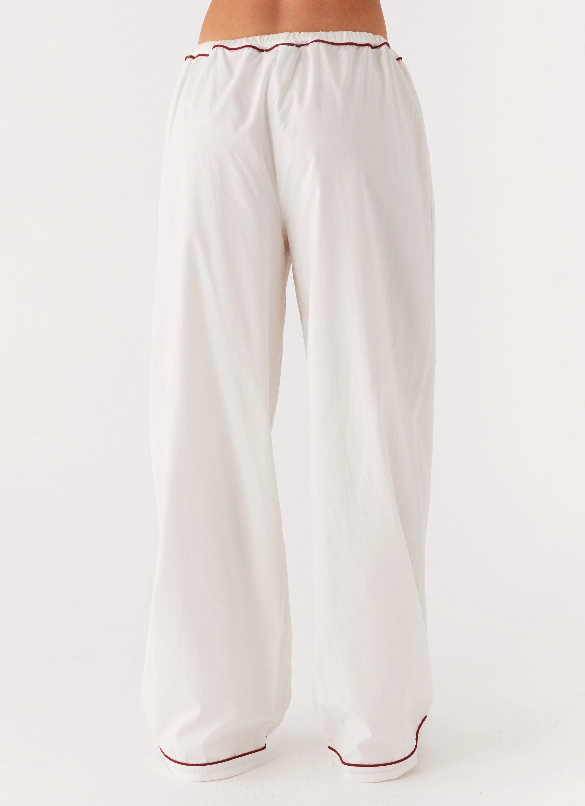 Harry Pyjama Pants - White Comfortable Feel