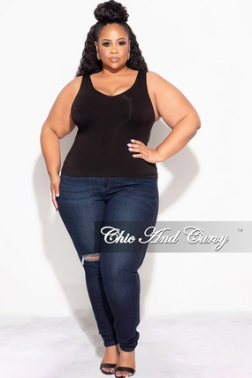 Final Sale Plus Size Camisole in Black Fashion-Forward
